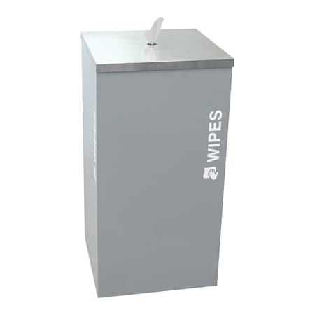 Ex-Cell Kaiser Bucket Wipe Dispenser - Steel, Hammered Grey Pebble SW-KD HMG